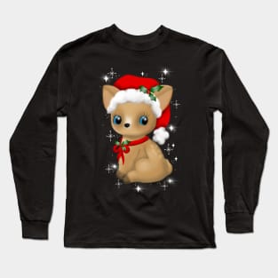 Vintage Christmas deer Long Sleeve T-Shirt